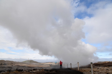Hochtemperaturgebiet auf der Reykianes-Halbinsel, Island