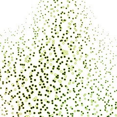 Dark Green, Yellow vector background with circles. Abstract decorative design in gradient style with bubbles. Pattern for booklets, leaflets.