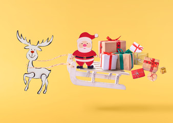 Fototapeta premium Christmas holiday conception. High resolution image. Levitation concept