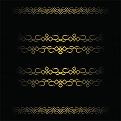 Luxury arabic background abstract ornament pattern. shining gold color. vintage modern look. elegant for base of wall paper decoration and poster or banner. sticker product and card sale prize label.