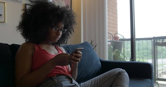 Bored Young Generation Z Girl on Phone