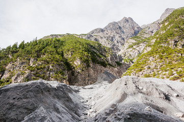 S-Charl, Clemgiaschlucht, Clemgia, Murgang, Schlammlawine, Schlucht, Unterengadin, Scuol, Graubünden, Alpen, Sommer, Schweiz