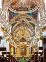 Fototapeta na wymiar Interior view of St Pauls Cathedral