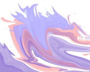 Abstract pink and blue watercolor with swirling patterns.