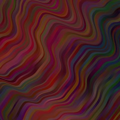 Dark Red vector pattern with curves.