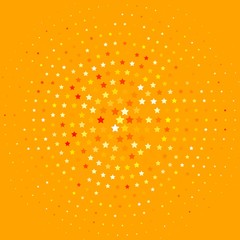 Light Orange vector background with colorful stars. Colorful illustration in abstract style with gradient stars. Best design for your ad, poster, banner.