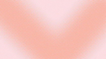 Baby pink pop art background with halftone dots in retro comic style, template for design