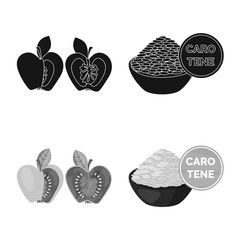 Vector design of test and synthetic icon. Set of test and laboratory vector icon for stock.