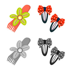 Isolated object of beauty and fashion logo. Set of beauty and female vector icon for stock.
