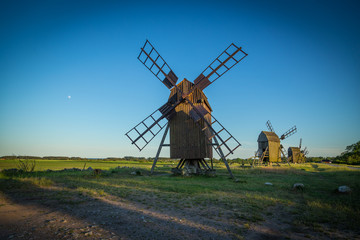 Naklejka premium Windmühlen auf Öland, Schweden