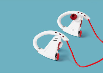 headphones 3D model. wireless headphones 3d render. bluetooth headphones 3d image.