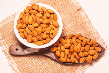 badam or almonds fresh healthy snacks