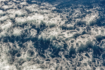 Seething surface of the sea background