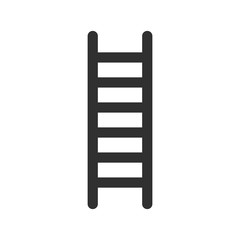 Ladder icon isolated on white background. Vector illustration.