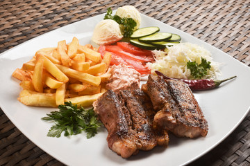 bacon fast food meal