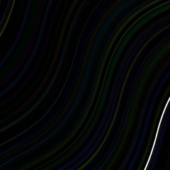 Dark Multicolor vector background with curves. Colorful illustration in abstract style with bent lines. Smart design for your promotions.