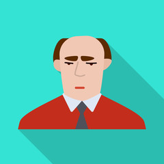 Vector illustration of face and male symbol. Set of face and dad stock symbol for web.