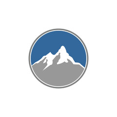 Obraz premium creative mountain logo vector template