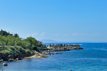 Landscape of Gerona coast