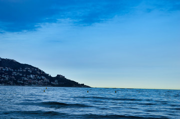 Sunset view of Roses beach