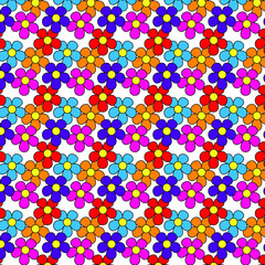 FLOWER Seamless wallpaper pattern. Flower texture, background