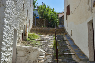 Streets of Cadaques village Gerona