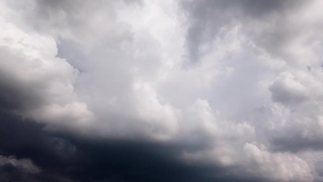 timelapse of thick cloud coming over for raining