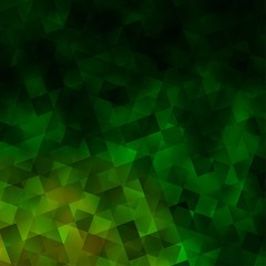 Light Green vector layout with rectangles, triangles.