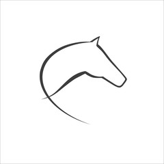 Obraz premium Horse symbol vector