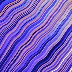 Light Purple vector texture with wry lines. Abstract illustration with gradient bows. Template for your UI design.