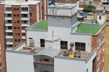 Terraza con parque