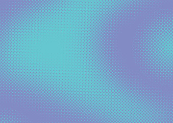 Bright Blue pop art retro background with halftone in comic style, vector illustration eps10