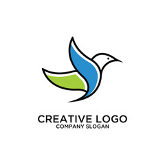 Fototapeta na wymiar Abstract Bird Logo design vector template