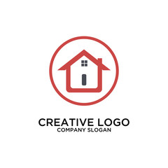 creative modern home logo template