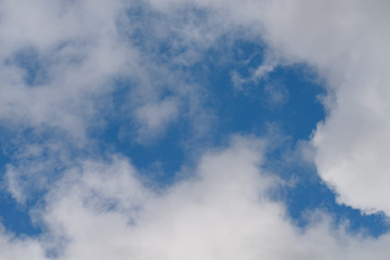 Fototapeta na wymiar Blue sky with white clouds, Nature background.