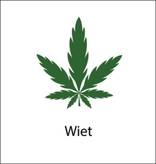 marijuana vector icon. marijuana icon for web and app. marijuana sign on white background