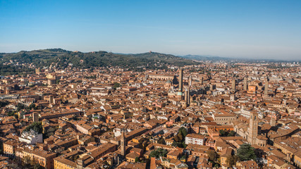 Aerial view of Bologna