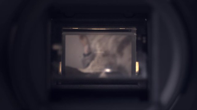 Dslr Camera Mirror And Shutter in Slow motion