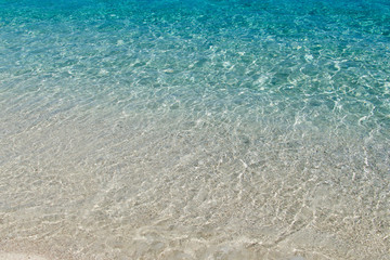 Fototapeta na wymiar Beach in Cala Gonone in The Orosei Gulf, Sardinia, Italy.