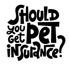 Naklejka premium Pet Insurance Lettering