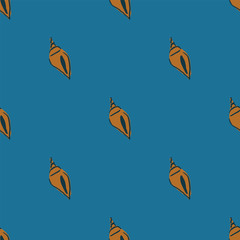 Fototapeta premium sea shells seamless pattern design