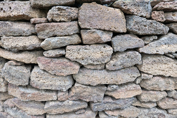 Rough textured rock wall