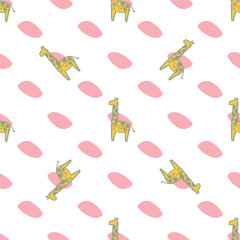 giraffe spots seamless repeat pattern background. 