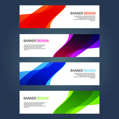 Fototapeta premium Vector Abstract design banner web template