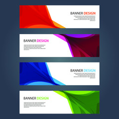 Fototapeta premium Vector Abstract design banner web template