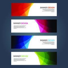 Fototapeta premium Vector Abstract design banner web template