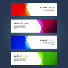 Fototapeta premium Vector Abstract design banner web template