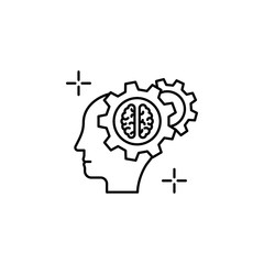 Brain head icon. Element of brain concept