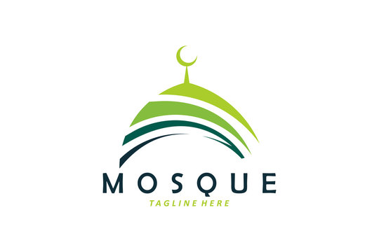 mosque logo icon vector isolated