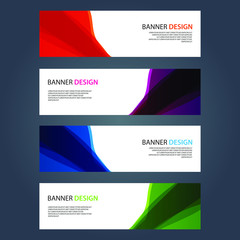Fototapeta premium Vector Abstract design banner web template